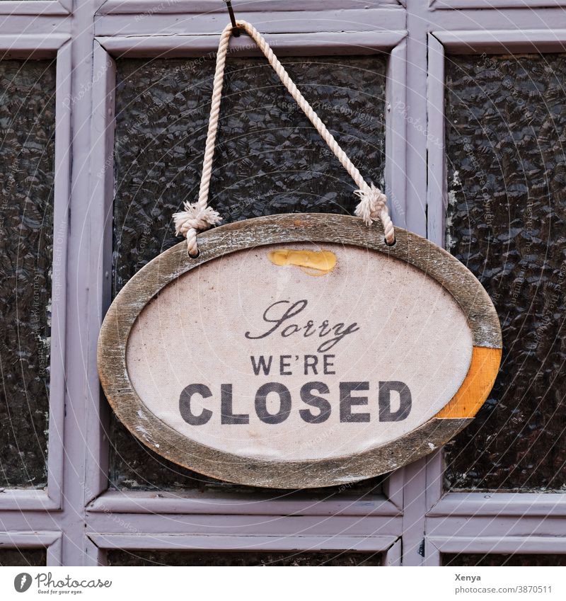 Sorry we are closed - Closed sign door Entrance Old Wood Front door Wooden door Exterior shot Deserted Structures and shapes Colour photo