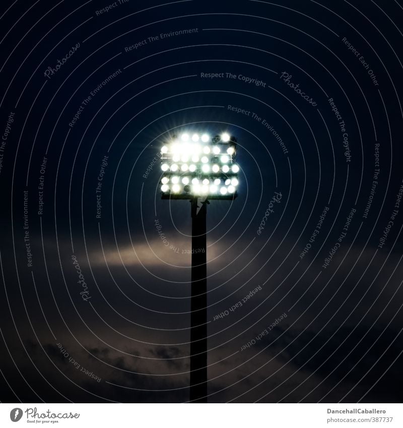 let there be light Night life Sporting Complex Sporting event Stadium Sky Clouds Night sky Energy Floodlight Lighting Bright Electricity Energy industry