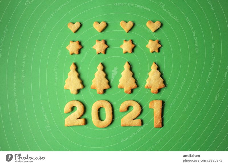 Happy New Year? biscuits bake biscuits Cookie cut out cookies Christmas & Advent Baking Baked goods Dough Colour photo Christmas biscuit Delicious Nutrition