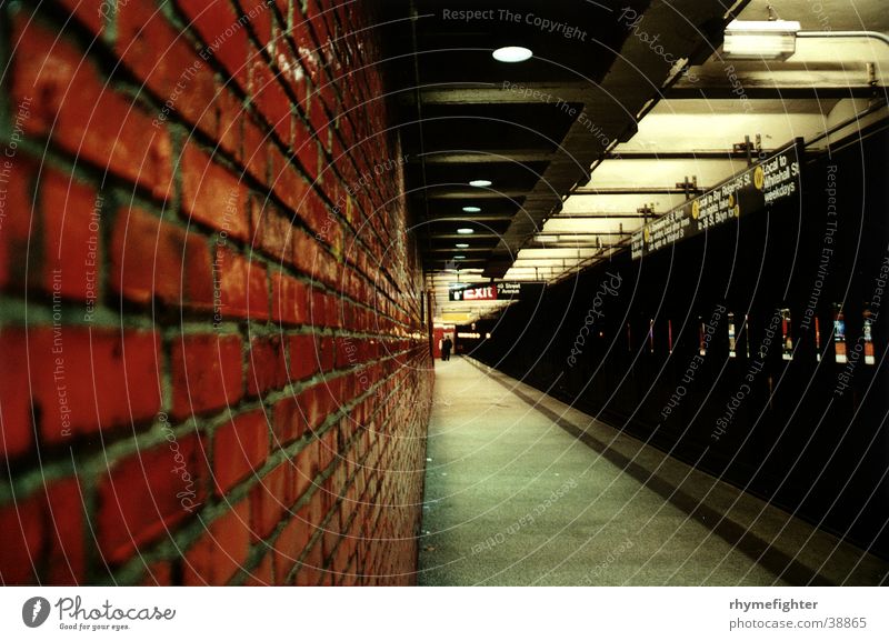 NYC Metro New York City Underground Station Wall (barrier) Transport