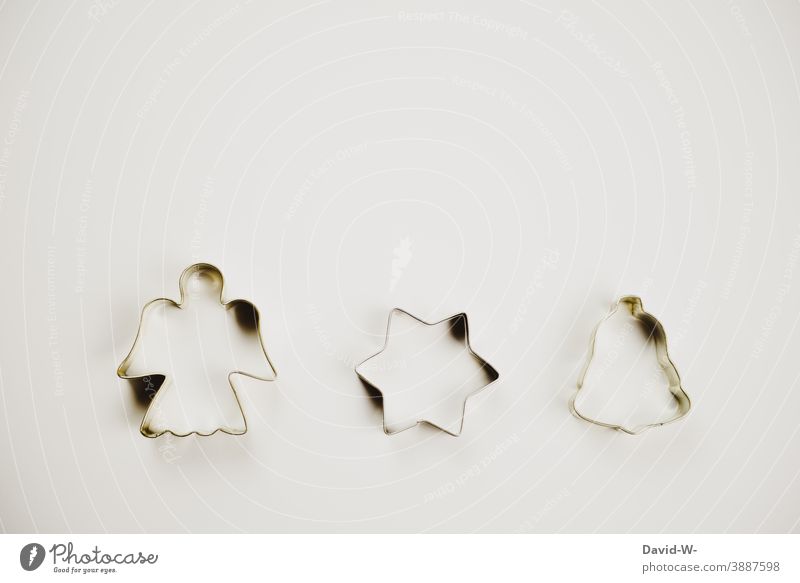 Cookie cutters - Christmas with angel, star and bells Christmas & Advent Christmas decoration symbols concept Angel Stars Bell Christmas biscuit cookie cutter