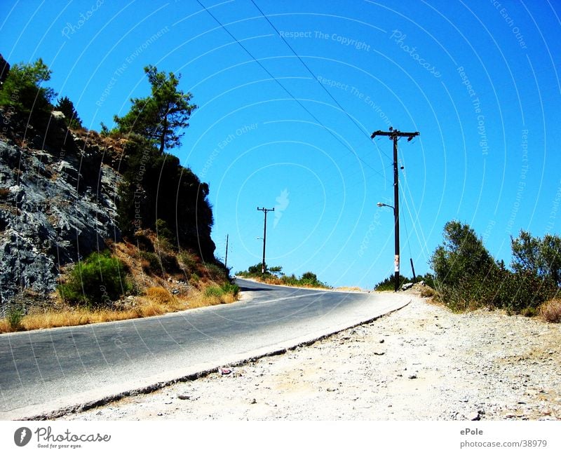 uphill Upward Mountain Lanes & trails Street Blue sky