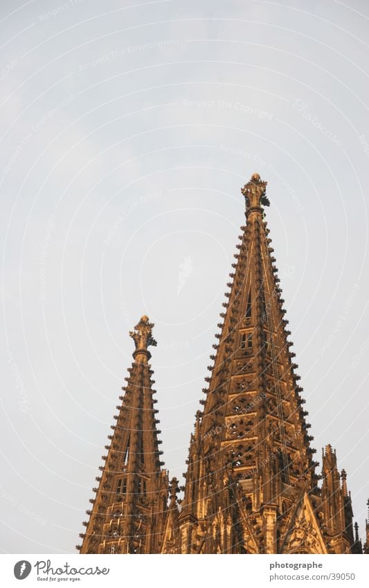The Cologne Cathedral (a bit different) Exceptional House of worship Point Tower Sky Detail