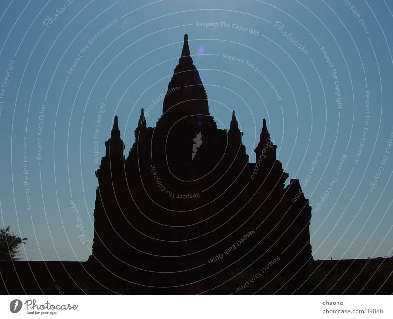 pagoda #2 Buddhism Myanmar Bagan Stupa Pagoda Asia Silhouette House of worship Shadow