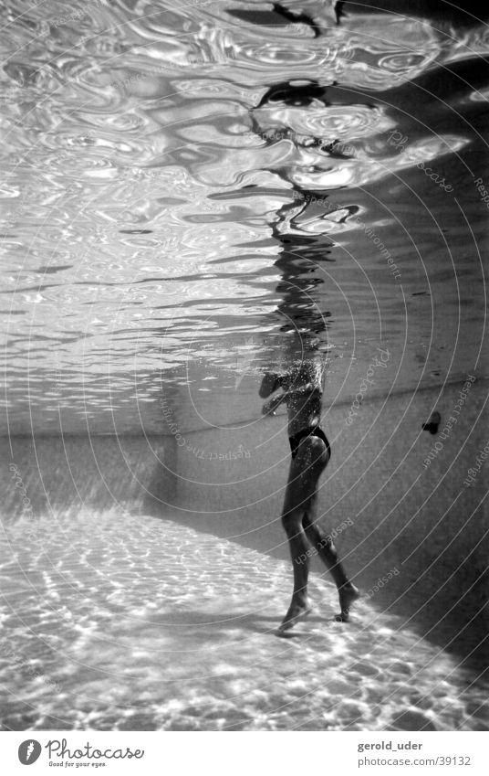 Mermaid 2 Woman Torso Underwater photo Swimming pool Summer Wellness Naked Reflection Noble Water Swimming & Bathing Body Legs Spa Gymnastics Walking Beautiful