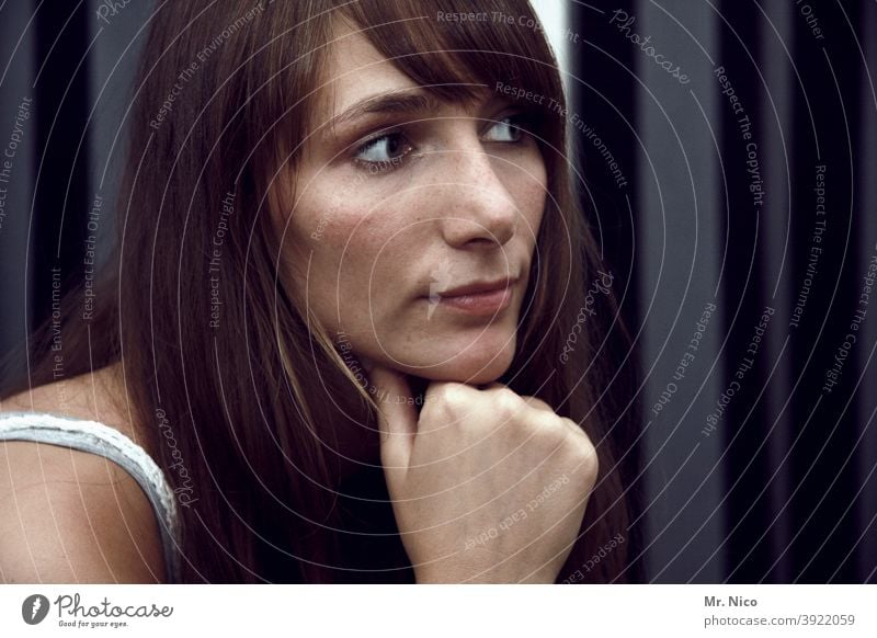 contemplative portrait - a Royalty Free Stock Photo from Photocase