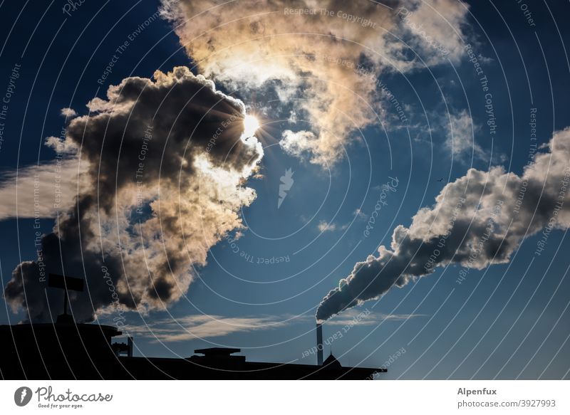 clean air | system relevant Renewable energy Thermal power station Technology Threat Fine particles Electricity generating station Clouds cooling tower Steam