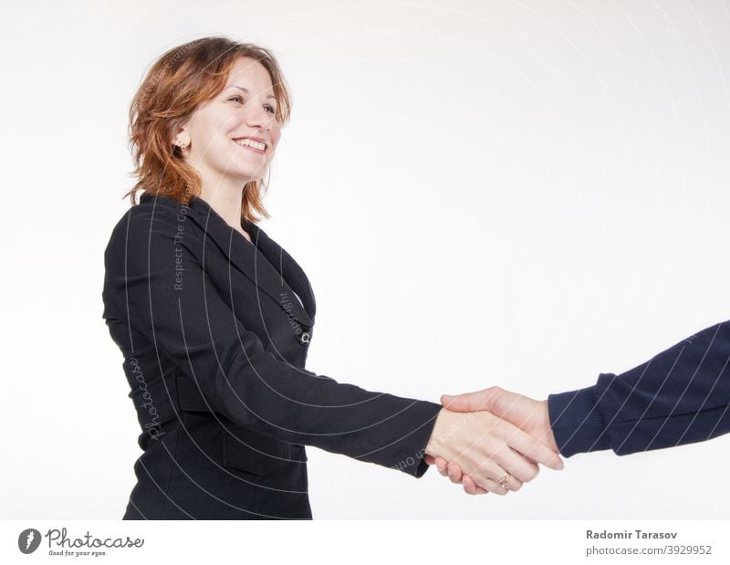 business handshake black and white
