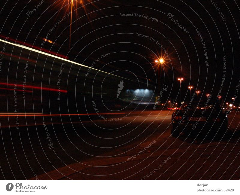 long time exposure munich Long exposure Lantern Night Munich Light Transport Street thundersberg bridge Lighting