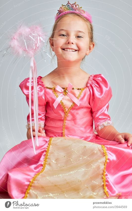 Little Girl Wearing Pink Dress