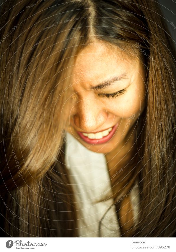 cry Woman Human being Businesswoman Cry Grief Tears Anger Exhaustion Pain Hair and hairstyles Suit Asians Chinese Laughter Portrait photograph Fear Emotions