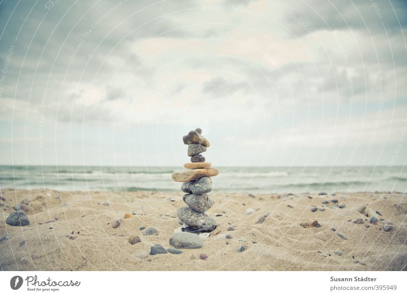 I Elements Sand Clouds Waves Coast Beach Baltic Sea Vacation & Travel Freedom Tower Towering Sandcastle Vacation good wishes Stony Stone Cairn Hold Strong