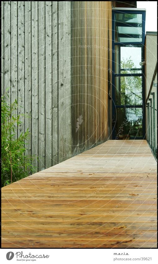 entrance House (Residential Structure) Wood Entrance Architecture Glass Perspective