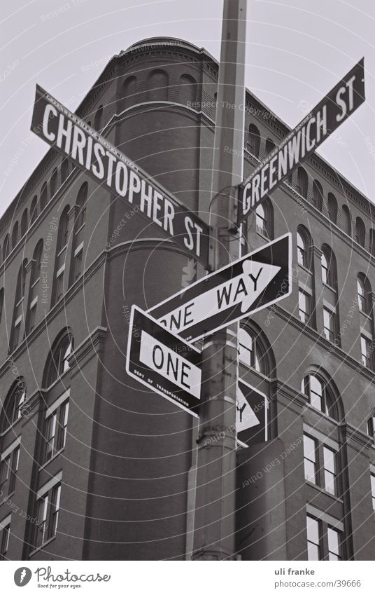 corner in manhattan Americas New York City Greenwich Street sign North America USA had