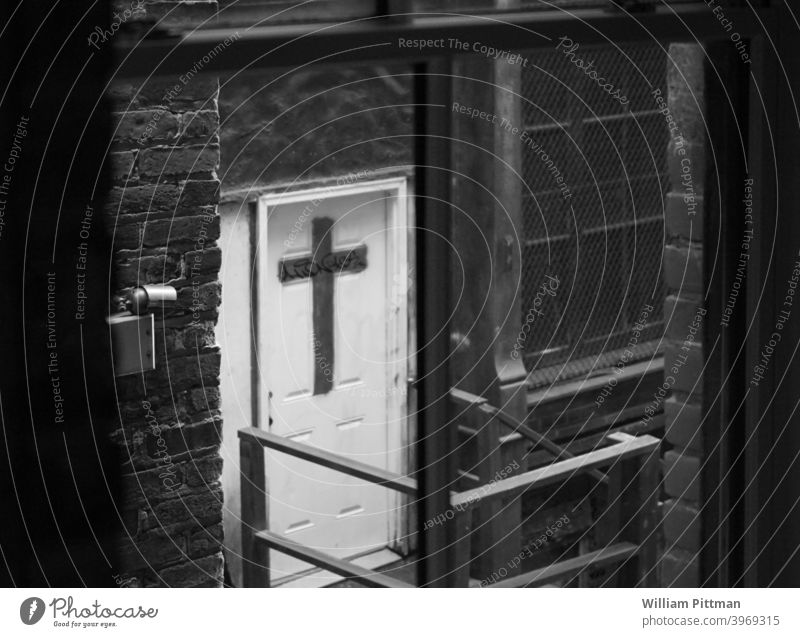 Cross Black & white photo cross Christianity Christian cross Catholicism Window Religion and faith Symbols and metaphors Crucifix Belief Death Spirituality