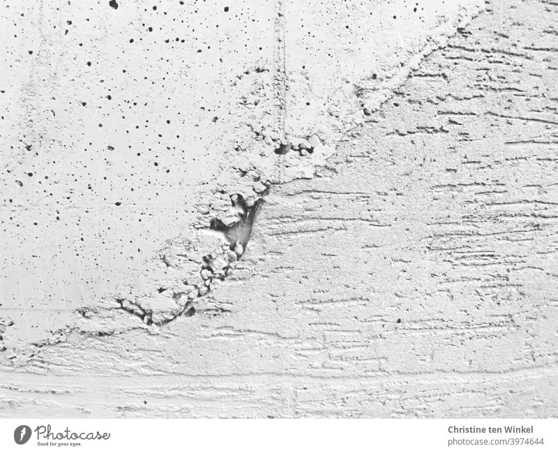 Detail of a concrete wall with patterns and structures and seam Concrete wall Wall (building) Facade Wall (barrier) Structures and shapes holes grooves lines