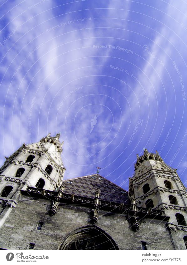 steffl St. Stephen's Cathedral Vienna Clouds Religion and faith Christianity House of worship heathen towers giant goal