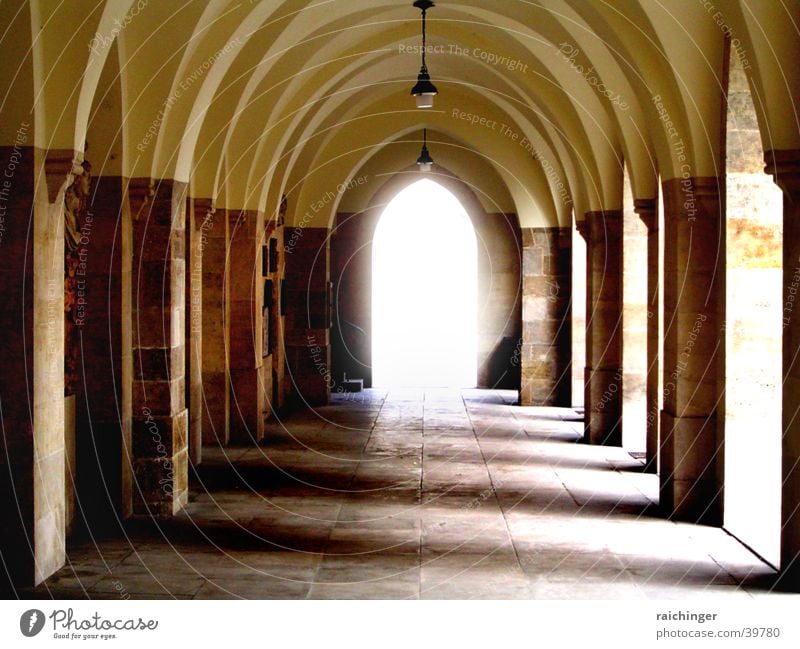 into the light Holy Light Minorites House of worship Column Arcade Shadow Religion and faith Corridor