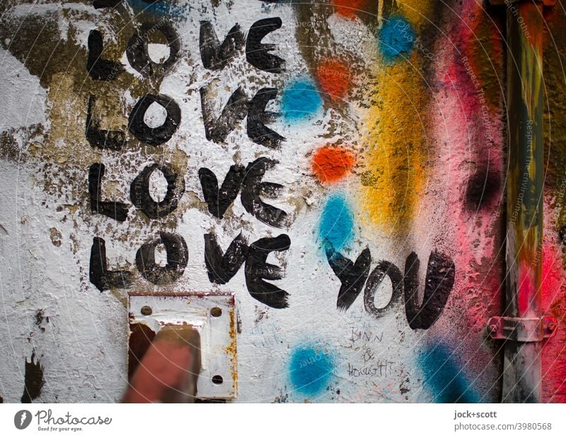 graffiti drawings of love you
