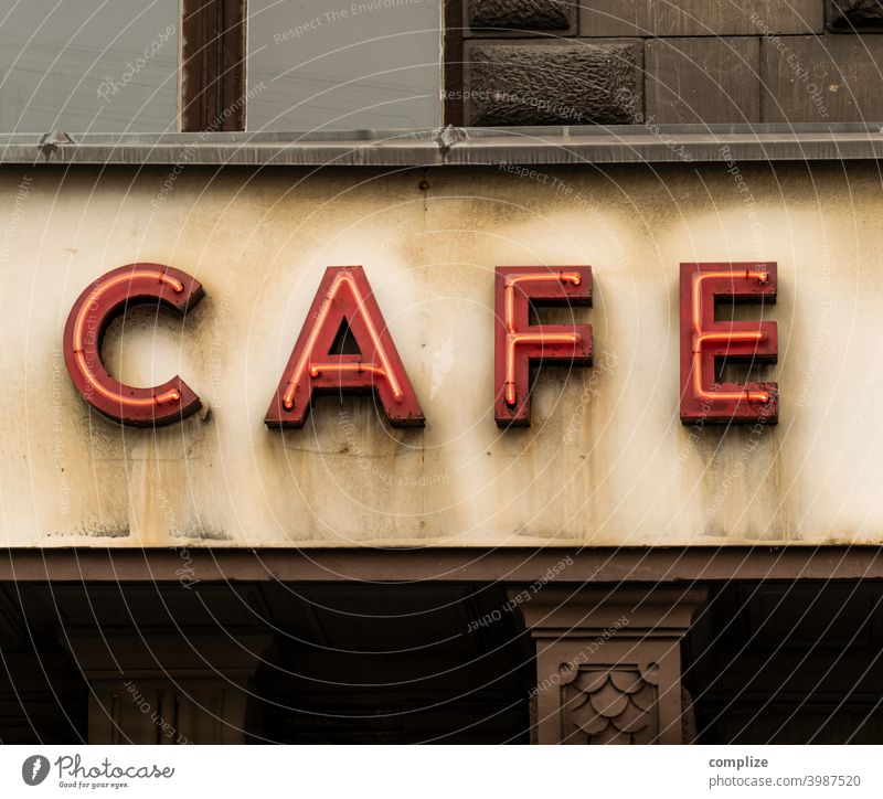 vintage cafe sign