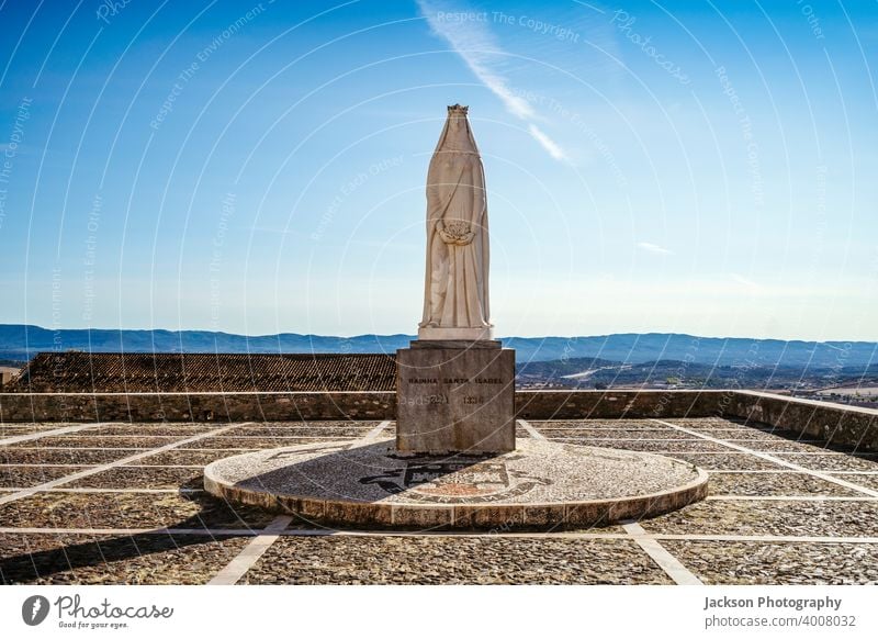 Monument of queen Saint Isabel in Estremoz, Portugal estremoz isabel saint castle copy space sky blue outdoor mountains art church monument isabela santa