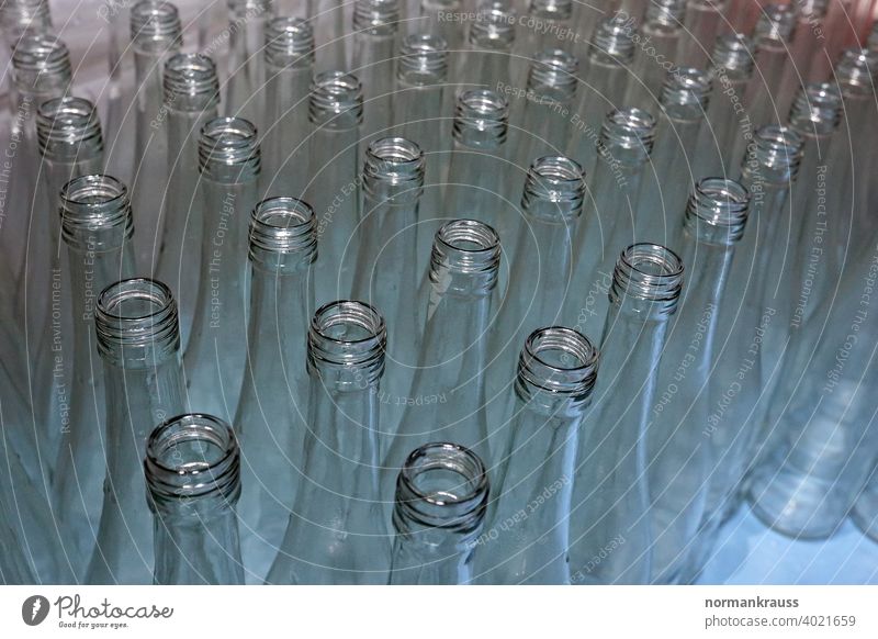 empty bottles Neck of a bottle Bottle pallet Empty white glass Row Open crystal clear Bottle of redwine Many quantity Glass