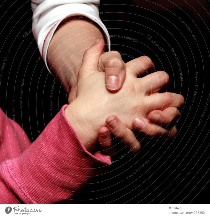 helping hand Family Parents Happy Generations hands Hand Child Mother Force Love Attachment stick together Family & Relations Emotions Friendship Loyal Help