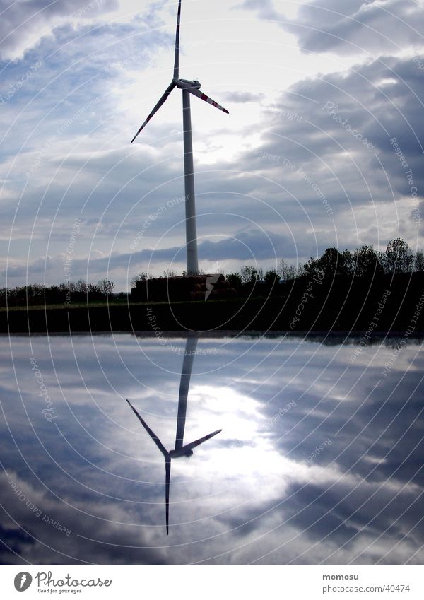 mirroring Reflection Field Industry Wind energy plant Sky