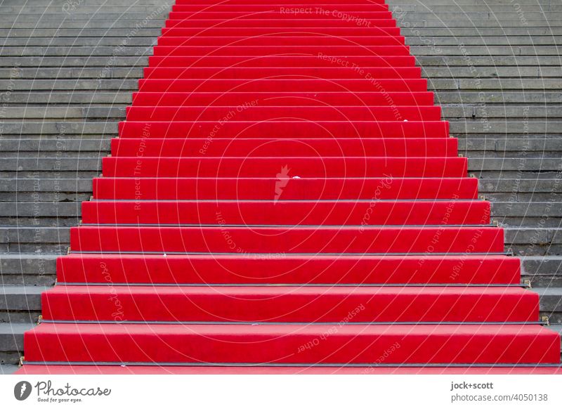 simply a red carpet Culture Red carpet Stairs Reliability Honor Success Symmetry Lanes & trails Pecking order Structures and shapes Neutral Background