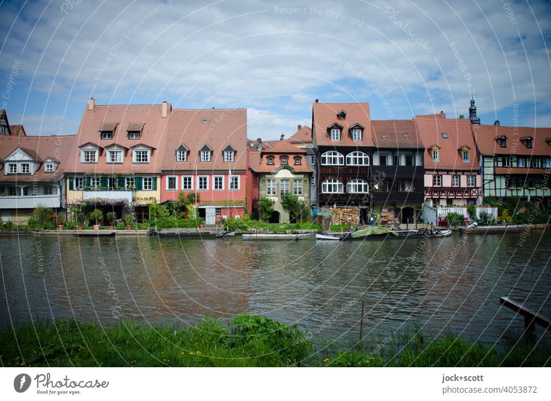 Little Venice Bamberg in Upper Franconia Architecture Half-timbered house Style Old town Half-timbered facade Sightseeing World heritage Regnitz river River