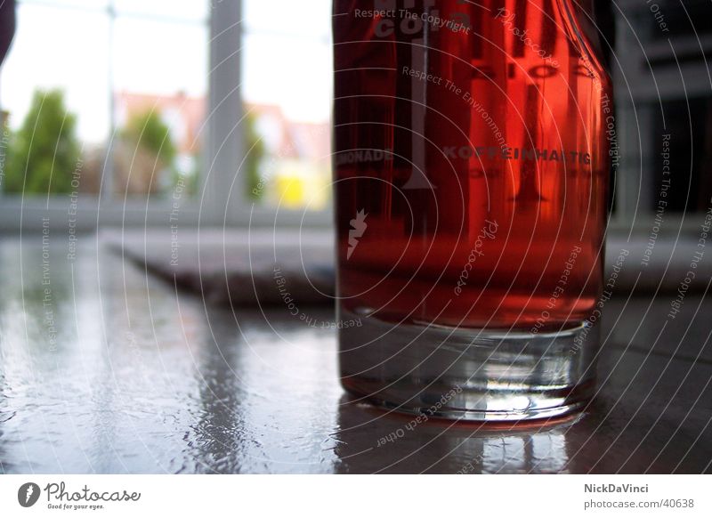 Lonely glass on a wide corridor ;-) Beverage Red Alcoholic drinks Glass Fluid