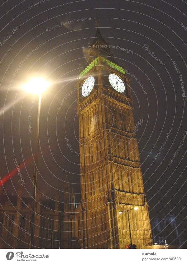 Mystic London Subdued colour Exterior shot Night Light Shadow Clock Work of art Town Capital city Church Dome Tower Manmade structures Building Architecture