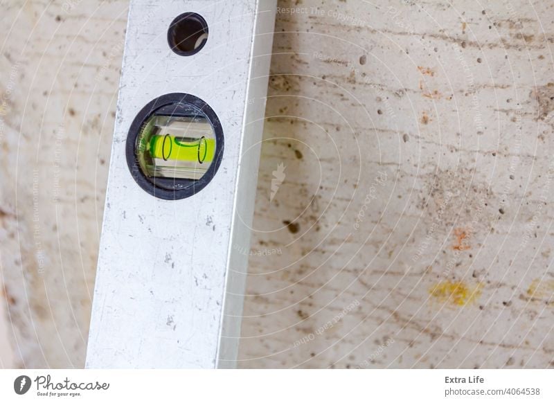 Spirit Level At Construction Site A Royalty Free Stock Photo From Photocase