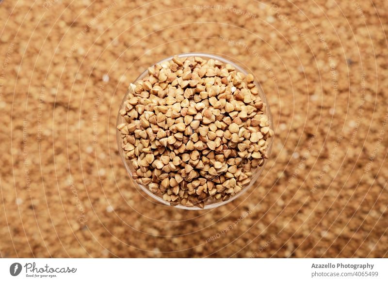 Raw buckwheat background with focus and blur. agriculture buckwheat groats buckwheat porridge cereal cereals closeup concept conceptual crop cuisine diet