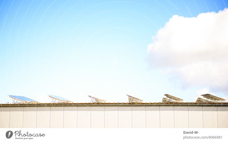 Solar energy - solar cells are illuminated by the sun Solar cells photovoltaics Solar Power Sunlight Sustainability Innovative Eco-friendly Energy generation