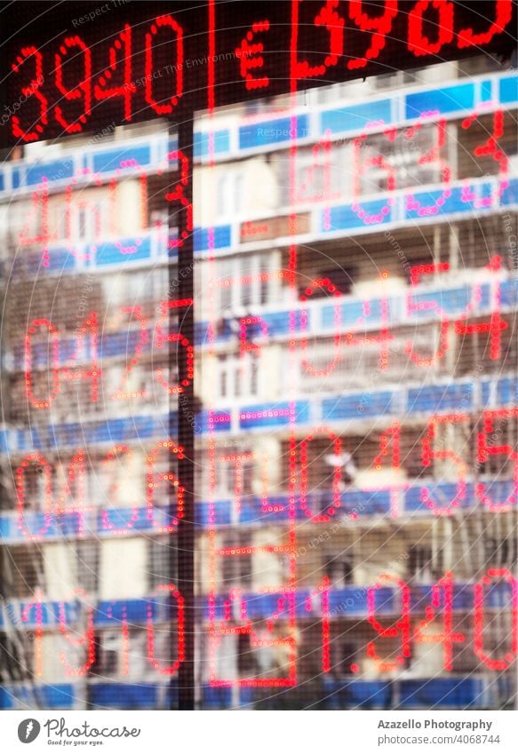 Blurry background with reflections and blurred numbers abstract ad alary backdrop bank blue blurry board change colorful concept currency defocused digit