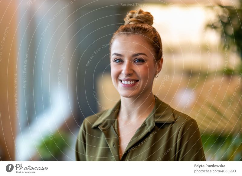 Business People. Portrait Of Woman In Office. Beautiful Confident