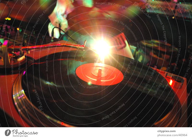 spinning wheel Record player Disc jockey Club Party MK II turntable DJ desk