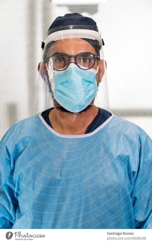 Dental Clinic Worker With Face Mask - a Royalty Free Stock Photo