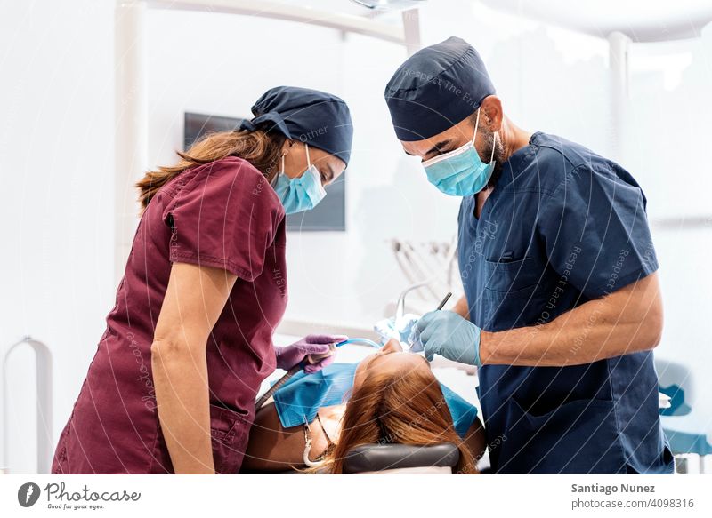 Dental Clinic Worker With Face Mask - a Royalty Free Stock Photo