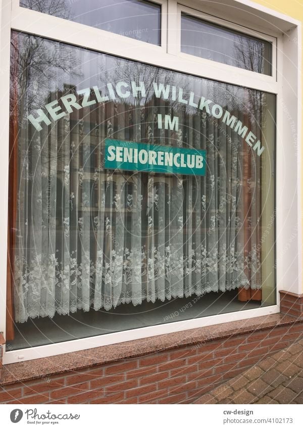 Seniors' club Senior Citizens Club Vintage advertising signs Billboard publicity