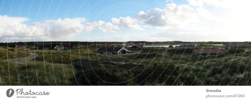 Denmark Panorama (View) Far-off places Clouds Landscape Level Large Panorama (Format)