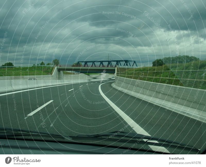 B30 and cloudy Federal highway Windscreen Clouds Transport Bridge