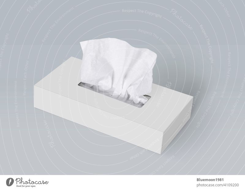 Download Tissue Box On Light Gray Background Mock Up A Royalty Free Stock Photo From Photocase