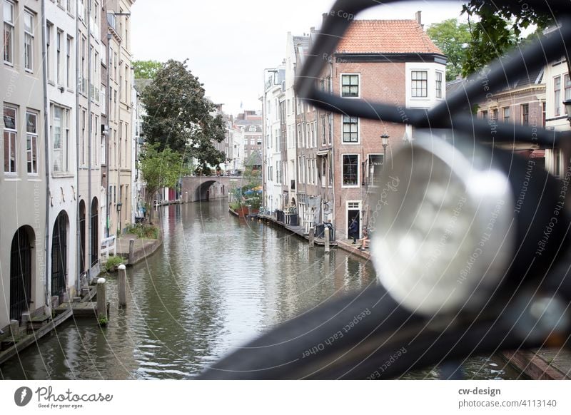 Netherlands Bicycle River Town City life Cycling