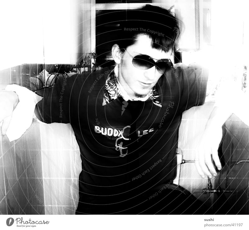 punk II Man Masculine Punk Black & white photo Contrast