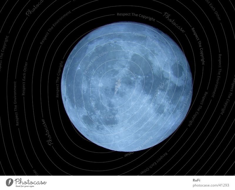 blue moon Full  moon Night Celestial bodies and the universe Planet Telescope Moon Sky