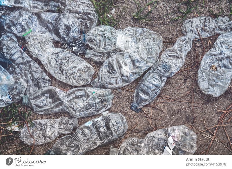 pile of crushed beer cans