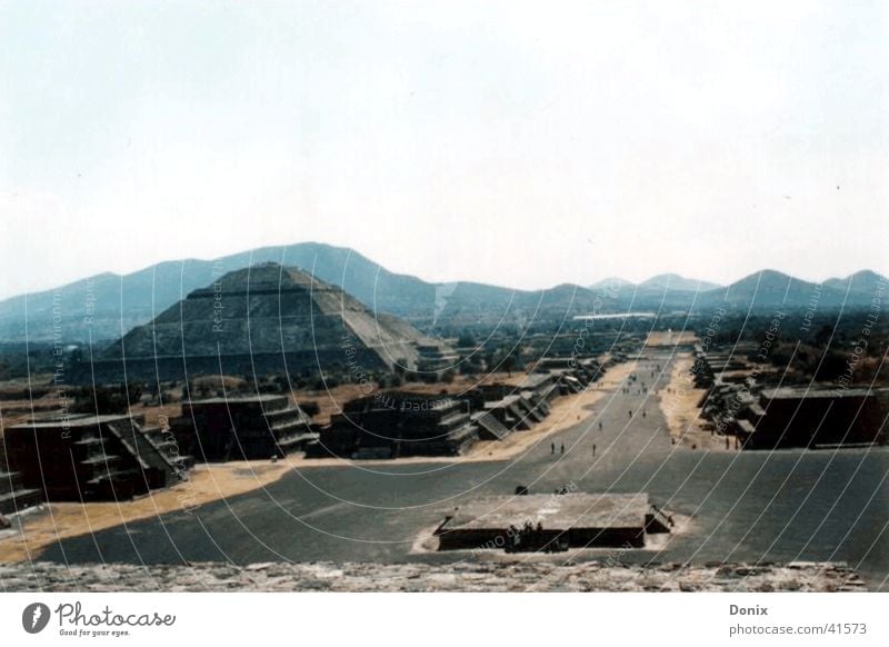 Teotihuacan Panoramic View (Pyramids of Teotihuacan) near Mexico D.F