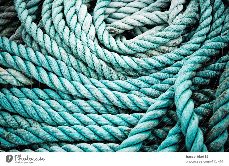 rope Sailing Vacation & Travel Summer vacation Aquatics Rope Utilize Wild Heap Muddled Green Structures and shapes Abstract Knot Colour photo Subdued colour
